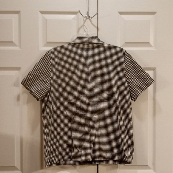 Alfred Dunner Vintage Plaid Whimsgoth Floral Ladybug Granny Core Shirt Size 16 - Picture 2 of 6